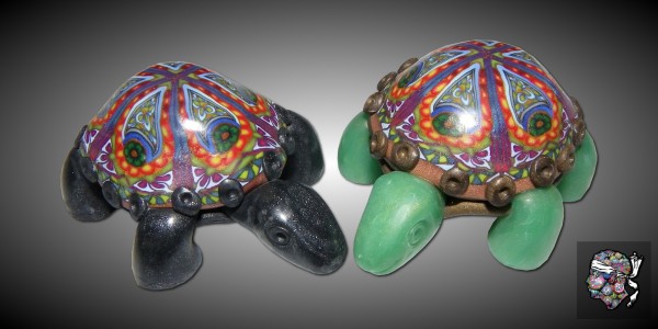 Tortues à carapace Millefiori