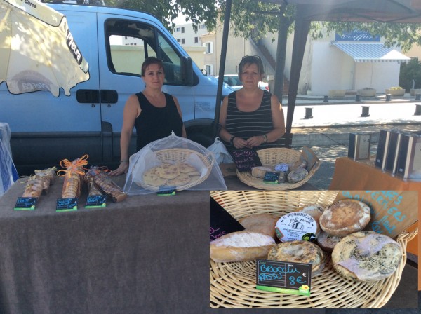 Marché des producteurs à Ghisonaccia, stand U Stazzu