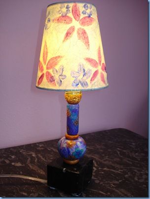 Pied de lampe en fimo