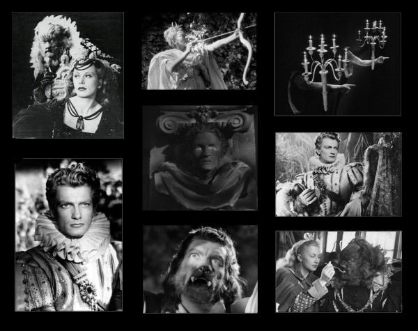 compilation d'images originales du film de Cocteau