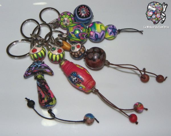 Porte clefs "nana" et "bouboules" 